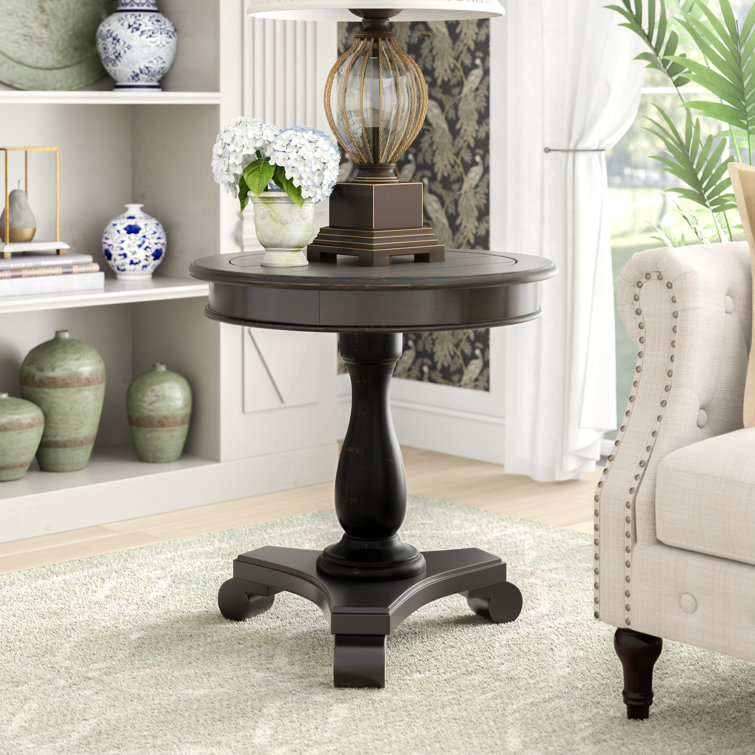 Alcott Hill® Lana 26.5'' Tall Pedestal End Table & Reviews Wayfair